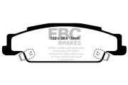 Bremsbelagsatz, Scheibenbremse Hinterachse EBC Brakes DP1646