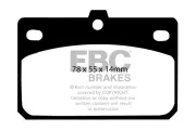 Bremsbelagsatz, Scheibenbremse Hinterachse EBC Brakes DP42082R
