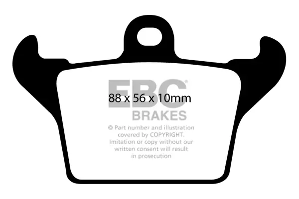 Bremsbelagsatz, Scheibenbremse Hinterachse EBC Brakes DP1719