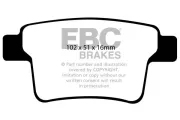 Bremsbelagsatz, Scheibenbremse Hinterachse EBC Brakes DP21731