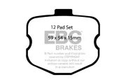 Bremsbelagsatz, Scheibenbremse Vorderachse EBC Brakes DP51771NDX