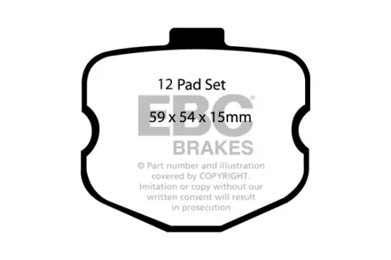 Bremsbelagsatz, Scheibenbremse Vorderachse EBC Brakes DP51771NDX Bild Bremsbelagsatz, Scheibenbremse Vorderachse EBC Brakes DP51771NDX