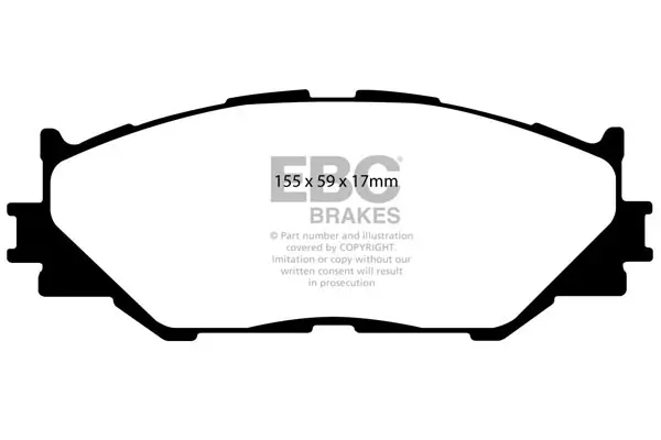 Bremsbelagsatz, Scheibenbremse Vorderachse EBC Brakes DP1772