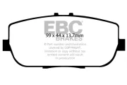 Bremsbelagsatz, Scheibenbremse Hinterachse EBC Brakes DP1775