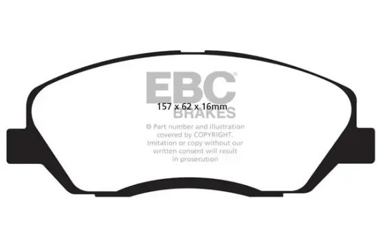 Bremsbelagsatz, Scheibenbremse Vorderachse EBC Brakes DP1783 Bild Bremsbelagsatz, Scheibenbremse Vorderachse EBC Brakes DP1783