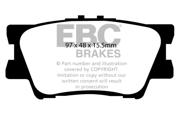 Bremsbelagsatz, Scheibenbremse Hinterachse EBC Brakes DP1793