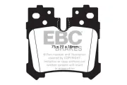 Bremsbelagsatz, Scheibenbremse Hinterachse EBC Brakes DP41812R
