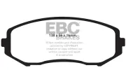 Bremsbelagsatz, Scheibenbremse Vorderachse EBC Brakes DP1818