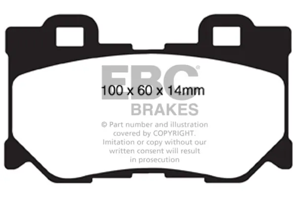 Bremsbelagsatz, Scheibenbremse Hinterachse EBC Brakes DP1824