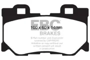 Bremsbelagsatz, Scheibenbremse Hinterachse EBC Brakes DP31824C