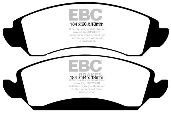 Bremsbelagsatz, Scheibenbremse Vorderachse EBC Brakes DP61830