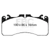 Bremsbelagsatz, Scheibenbremse Vorderachse EBC Brakes DP41867R Bild Bremsbelagsatz, Scheibenbremse Vorderachse EBC Brakes DP41867R