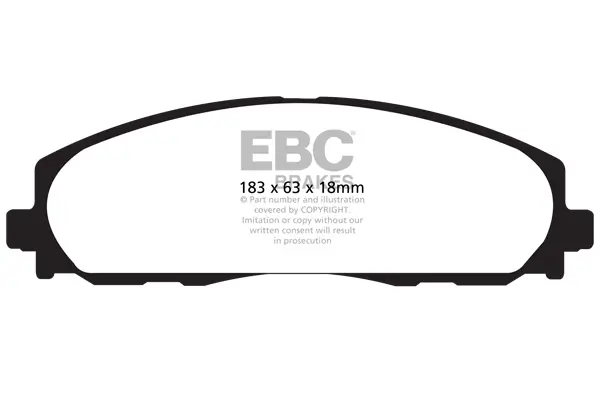Bremsbelagsatz, Scheibenbremse Vorderachse EBC Brakes DP1888