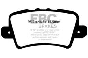Bremsbelagsatz, Scheibenbremse Hinterachse EBC Brakes DP21902