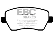 Bremsbelagsatz, Scheibenbremse Vorderachse EBC Brakes DP41903R