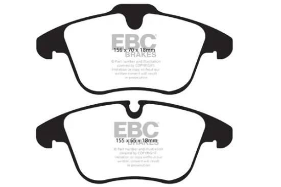 Bremsbelagsatz, Scheibenbremse Vorderachse EBC Brakes DP31911C Bild Bremsbelagsatz, Scheibenbremse Vorderachse EBC Brakes DP31911C