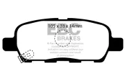 Bremsbelagsatz, Scheibenbremse Hinterachse EBC Brakes DP42173R
