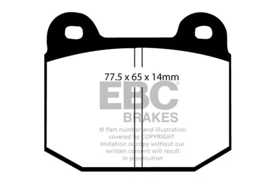 Bremsbelagsatz, Scheibenbremse Vorderachse EBC Brakes DP5197/2NDX Bild Bremsbelagsatz, Scheibenbremse Vorderachse EBC Brakes DP5197/2NDX