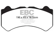 Bremsbelagsatz, Scheibenbremse Vorderachse EBC Brakes DP41983R