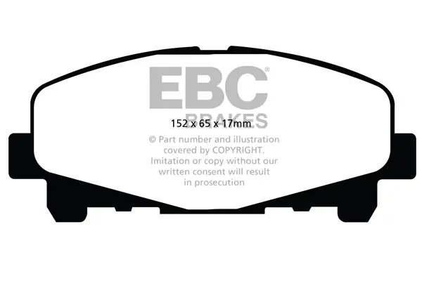 Bremsbelagsatz, Scheibenbremse Vorderachse EBC Brakes DP21999