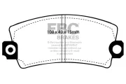 Bremsbelagsatz, Scheibenbremse Vorderachse EBC Brakes DP269