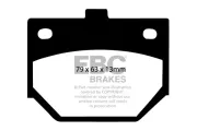 Bremsbelagsatz, Scheibenbremse Vorderachse EBC Brakes DP329