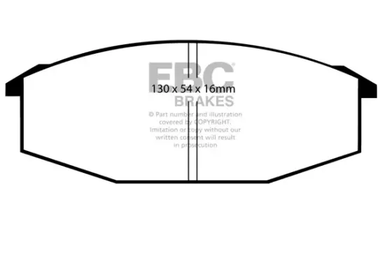 Bremsbelagsatz, Scheibenbremse Vorderachse EBC Brakes DP352 Bild Bremsbelagsatz, Scheibenbremse Vorderachse EBC Brakes DP352