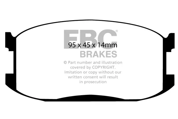 Bremsbelagsatz, Scheibenbremse Vorderachse EBC Brakes DP387