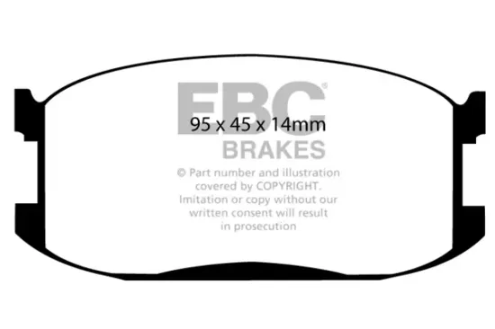 Bremsbelagsatz, Scheibenbremse Vorderachse EBC Brakes DP387 Bild Bremsbelagsatz, Scheibenbremse Vorderachse EBC Brakes DP387