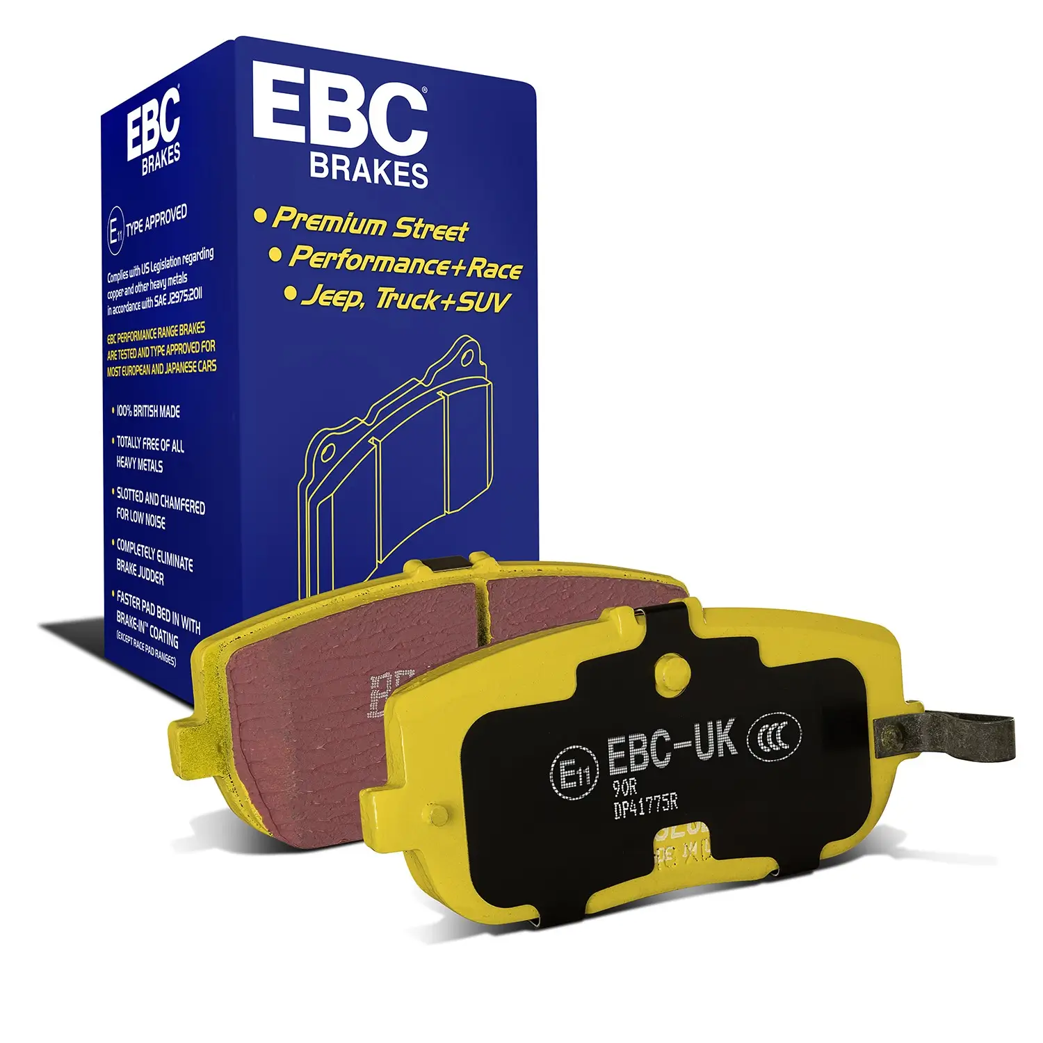 Bremsbelagsatz, Scheibenbremse Hinterachse EBC Brakes DP41775R