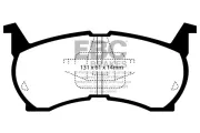Bremsbelagsatz, Scheibenbremse Vorderachse EBC Brakes DP490