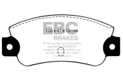 Bremsbelagsatz, Scheibenbremse Hinterachse EBC Brakes DP501