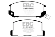 Bremsbelagsatz, Scheibenbremse Hinterachse EBC Brakes DP602