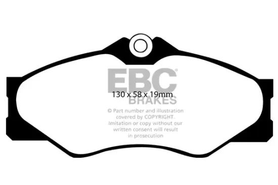 Bremsbelagsatz, Scheibenbremse Vorderachse EBC Brakes DP654 Bild Bremsbelagsatz, Scheibenbremse Vorderachse EBC Brakes DP654