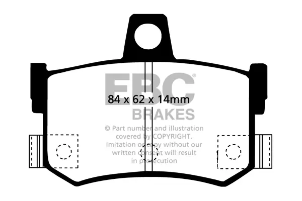 Bremsbelagsatz, Scheibenbremse Hinterachse EBC Brakes DP2662/2