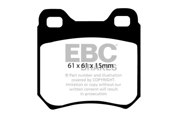 Bremsbelagsatz, Scheibenbremse Hinterachse EBC Brakes DP676