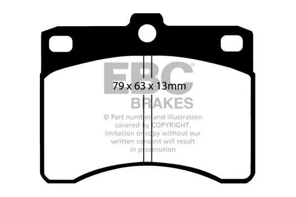 Bremsbelagsatz, Scheibenbremse Vorderachse EBC Brakes DP685