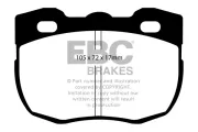 Bremsbelagsatz, Scheibenbremse Vorderachse EBC Brakes DP713