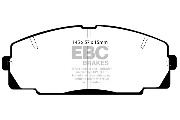 Bremsbelagsatz, Scheibenbremse Vorderachse EBC Brakes DP4722R