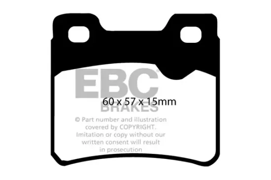 Bremsbelagsatz, Scheibenbremse Hinterachse EBC Brakes DP2761 Bild Bremsbelagsatz, Scheibenbremse Hinterachse EBC Brakes DP2761