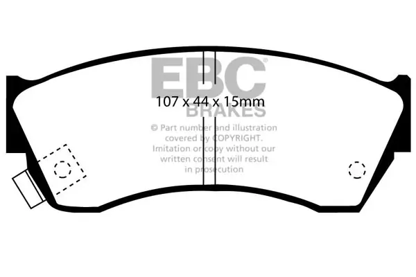 Bremsbelagsatz, Scheibenbremse Vorderachse EBC Brakes DP4762R