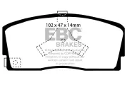 Bremsbelagsatz, Scheibenbremse Vorderachse EBC Brakes DP765