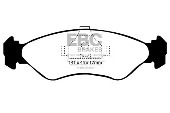 Bremsbelagsatz, Scheibenbremse Vorderachse EBC Brakes DP769 Bild Bremsbelagsatz, Scheibenbremse Vorderachse EBC Brakes DP769