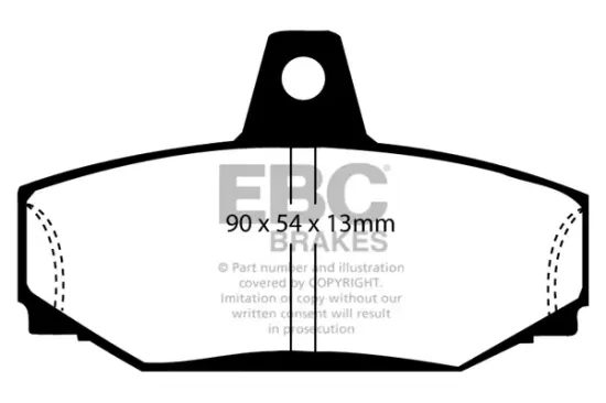 Bremsbelagsatz, Scheibenbremse Hinterachse EBC Brakes DP793 Bild Bremsbelagsatz, Scheibenbremse Hinterachse EBC Brakes DP793