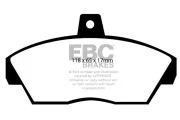 Bremsbelagsatz, Scheibenbremse Vorderachse EBC Brakes DP810