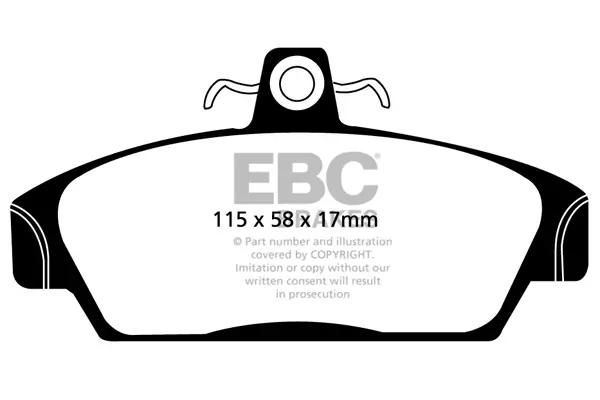 Bremsbelagsatz, Scheibenbremse Vorderachse EBC Brakes DP2817