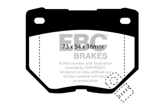 Hochleistungs-Bremsbelagsatz EBC Brakes DP8826RP1 Bild Hochleistungs-Bremsbelagsatz EBC Brakes DP8826RP1