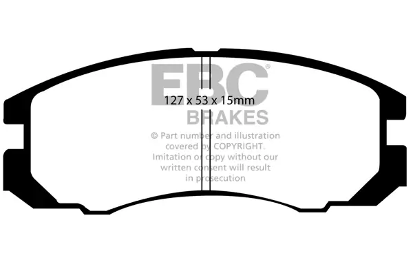 Bremsbelagsatz, Scheibenbremse Vorderachse EBC Brakes DP847