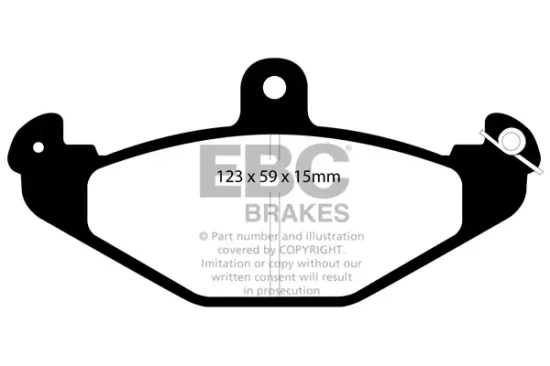 Bremsbelagsatz, Scheibenbremse Hinterachse EBC Brakes DP4885R Bild Bremsbelagsatz, Scheibenbremse Hinterachse EBC Brakes DP4885R