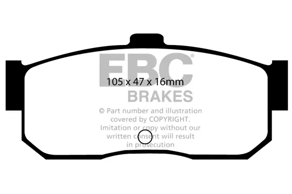 Bremsbelagsatz, Scheibenbremse Hinterachse EBC Brakes DP889